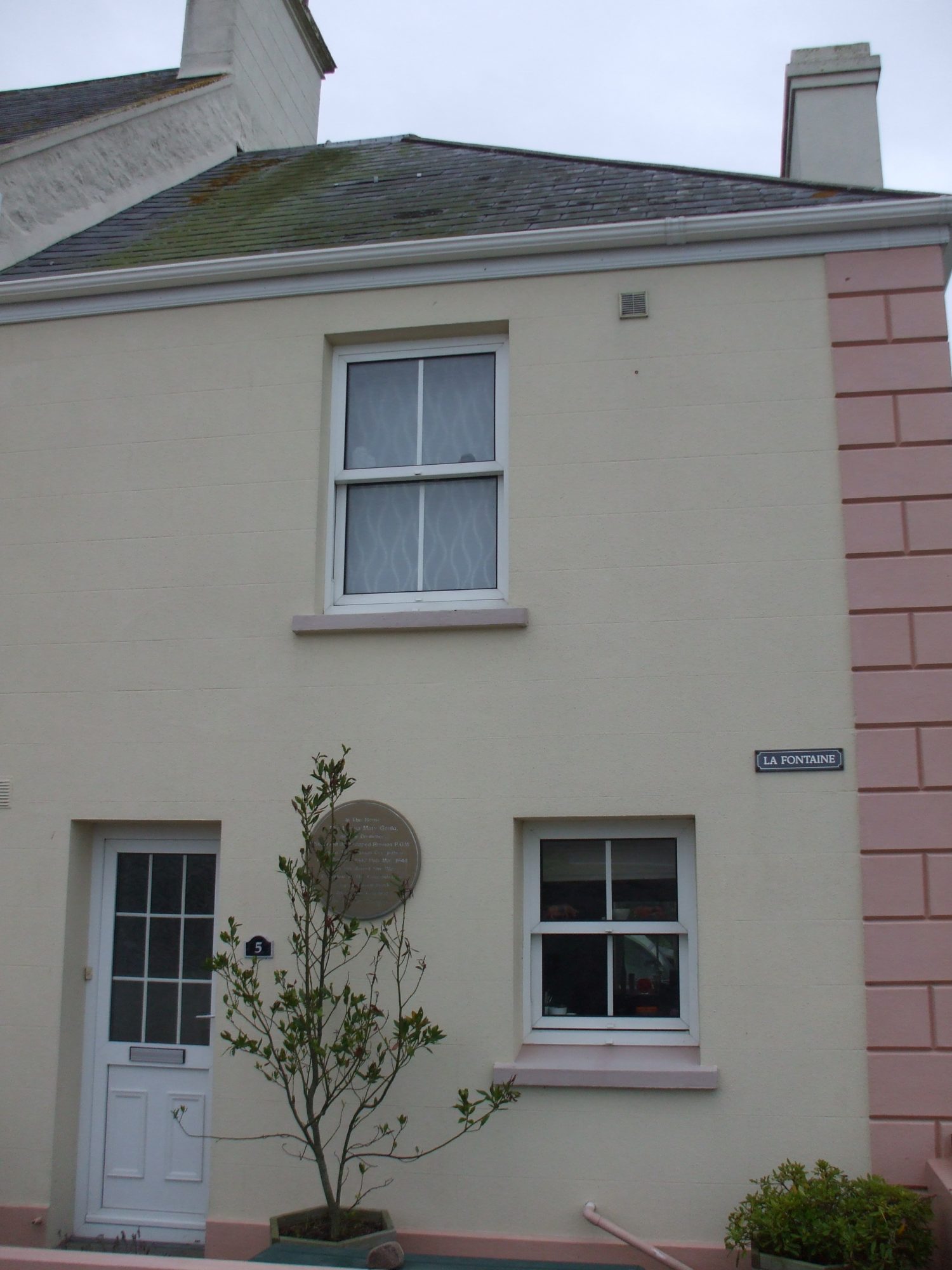 Louisa Gould's house, copyright Gilly Carr Frank Falla Archive