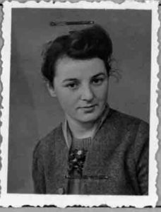 Alma Sauvey, registration card photo, copyright and courtesy Jersey Heritage